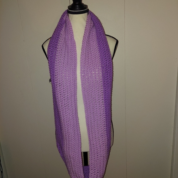 Handmade Infinity Crochet Scarf - Picture 2 of 5